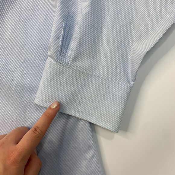 Brooks Brothers Dress Shirt Mens 16 Striped Cotton Regent Non Iron Cotton Button - Picture 11 of 16